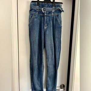 High waisted jeans